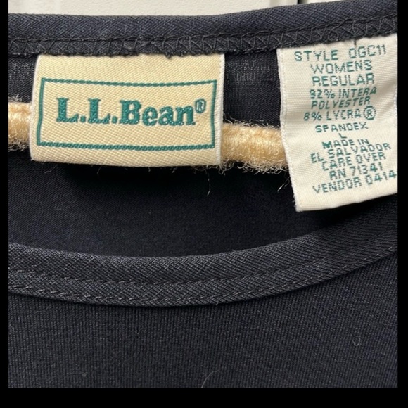LL Bean L black tee - Picture 3 of 3